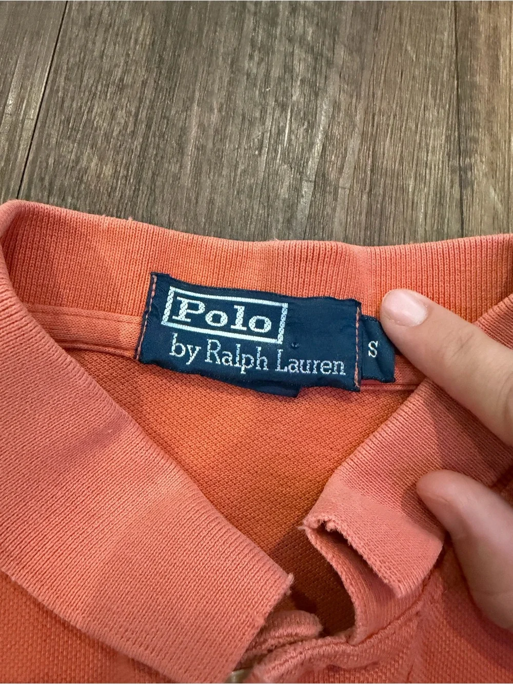 Ralph Lauren Orange Short-Sleeve Polo with Green Pony
